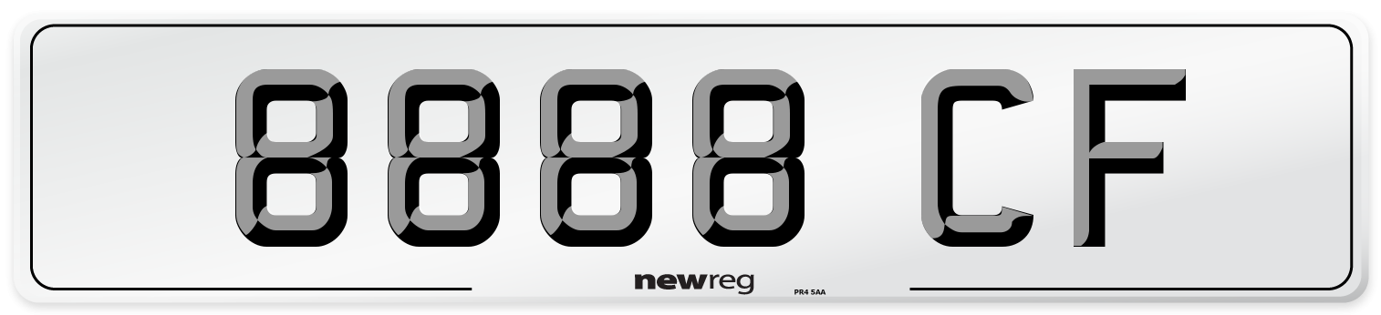 8888 CF Number Plate from New Reg